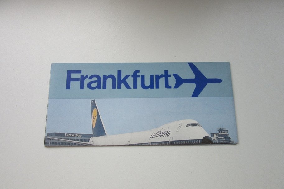 Lufthansa brochure Frankfurt, Verzenden, Zo goed als nieuw, Overige typen