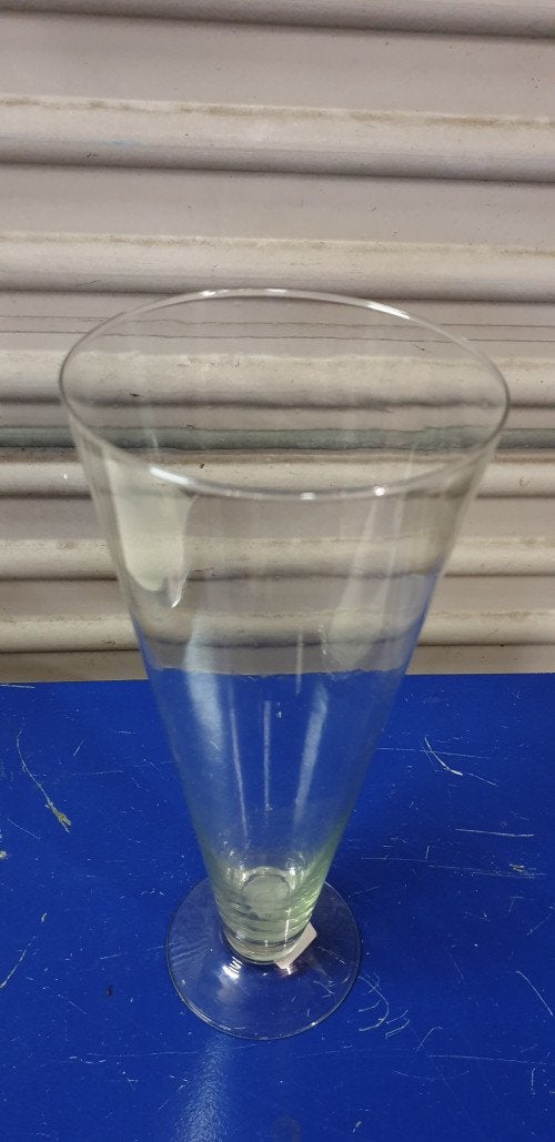 vaas trompet vorm van glas, Ophalen of Verzenden