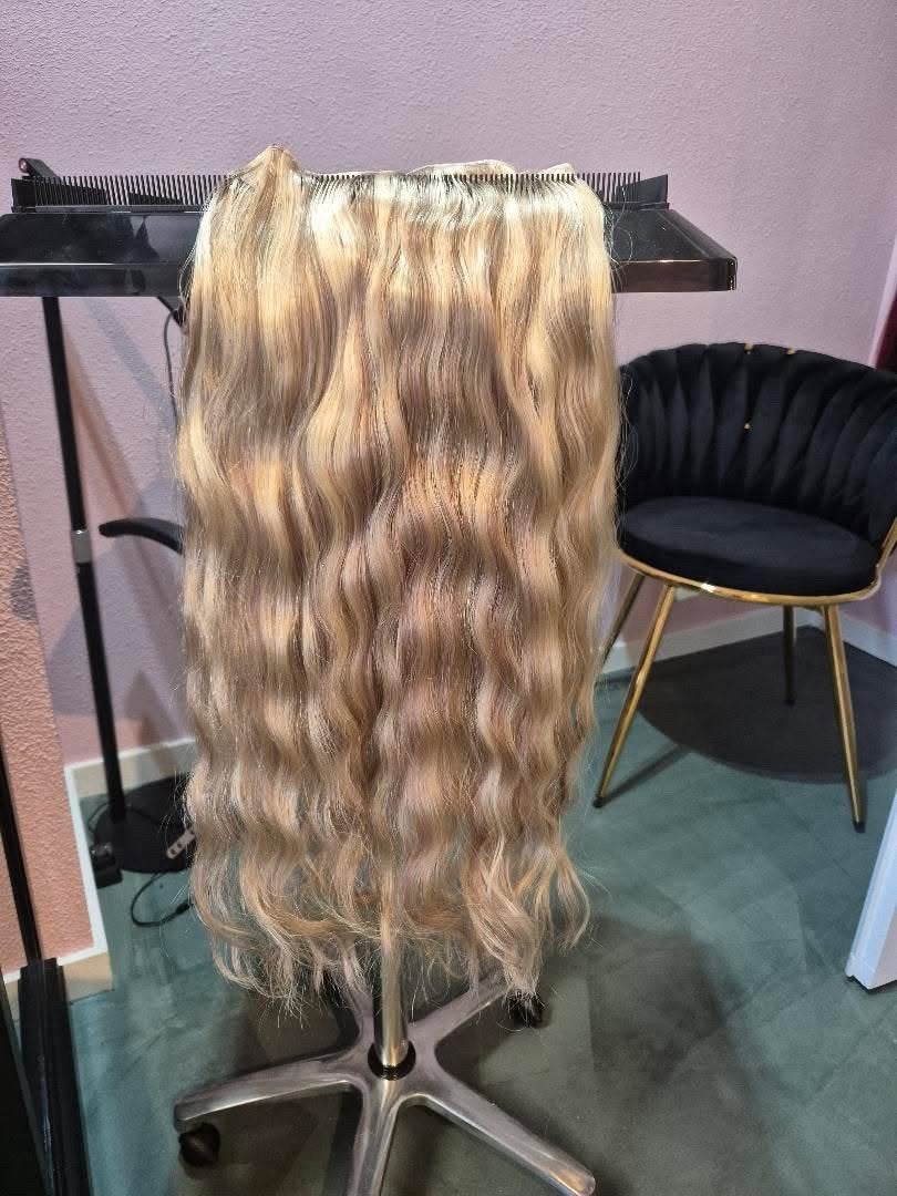 Haar extensions weave 100 gram 50 cm, Ophalen of Verzenden, Zo goed als nieuw, Pruik of Haarverlenging