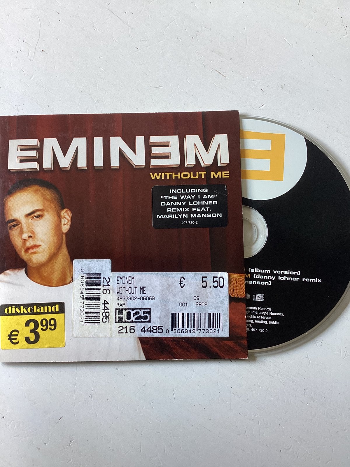 Eminem - Without me, Cd's en Dvd's, Cd Singles, Verzenden, Zo goed als nieuw, Hiphop en Rap