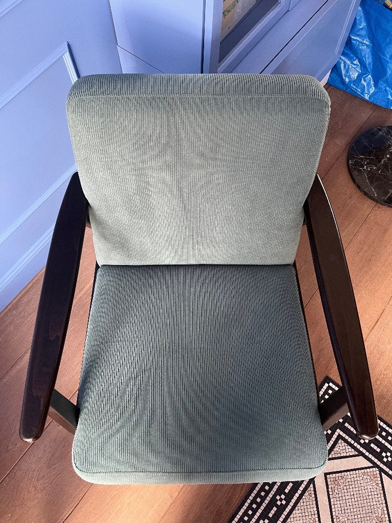 IKEA EKENÄSET Fauteuil, Kelinge grijsturkoois. IKEA Armchair, Huis en Inrichting, Fauteuils, Ophalen, 75 tot 100 cm, Modern - Scandinavian - Mid century modern - MCM