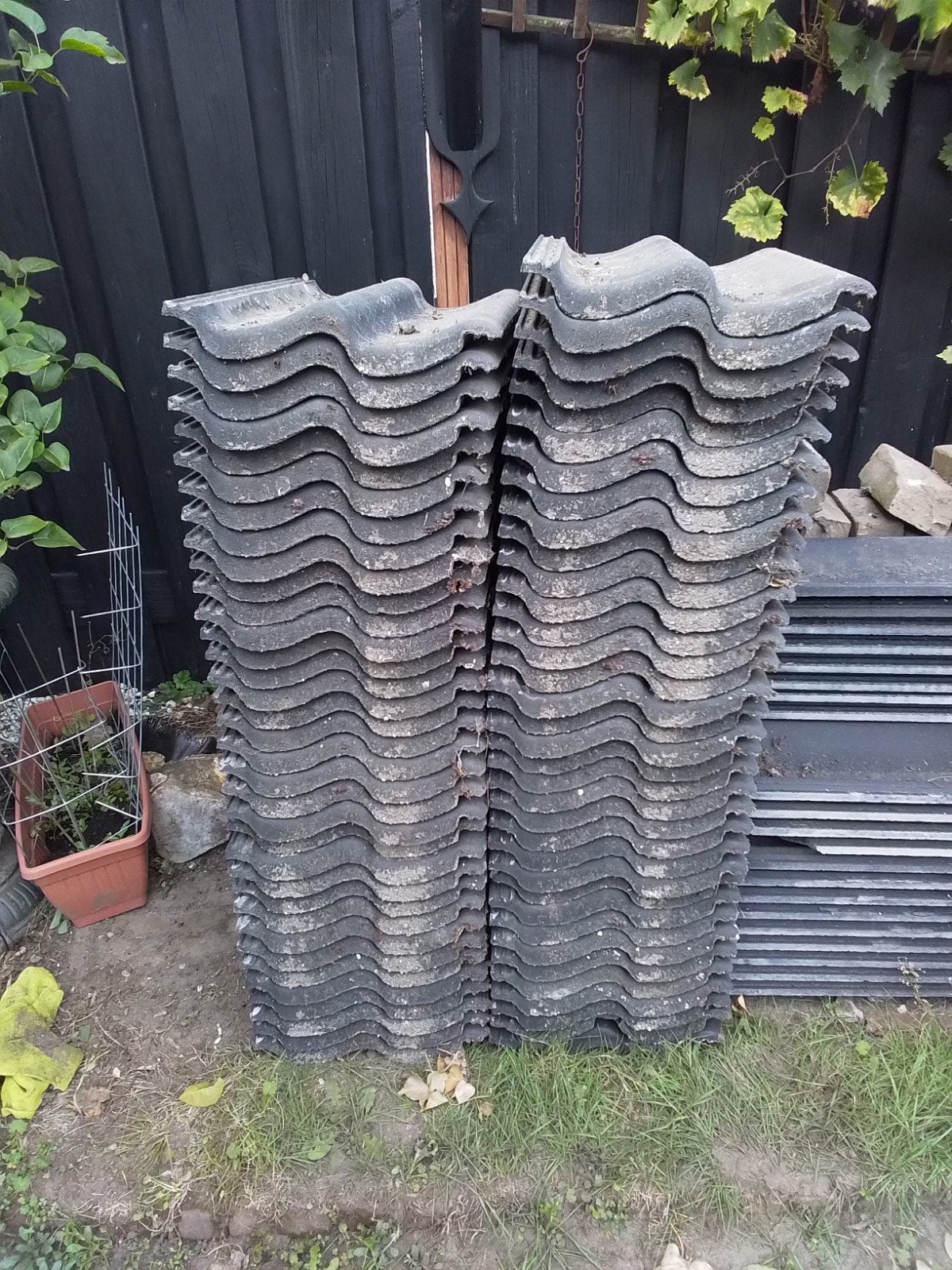 69 Monier Sneldek Betonpannen Zwart - Gebruikt, Ophalen, Gebruikt, Steen of Klei, Zwart