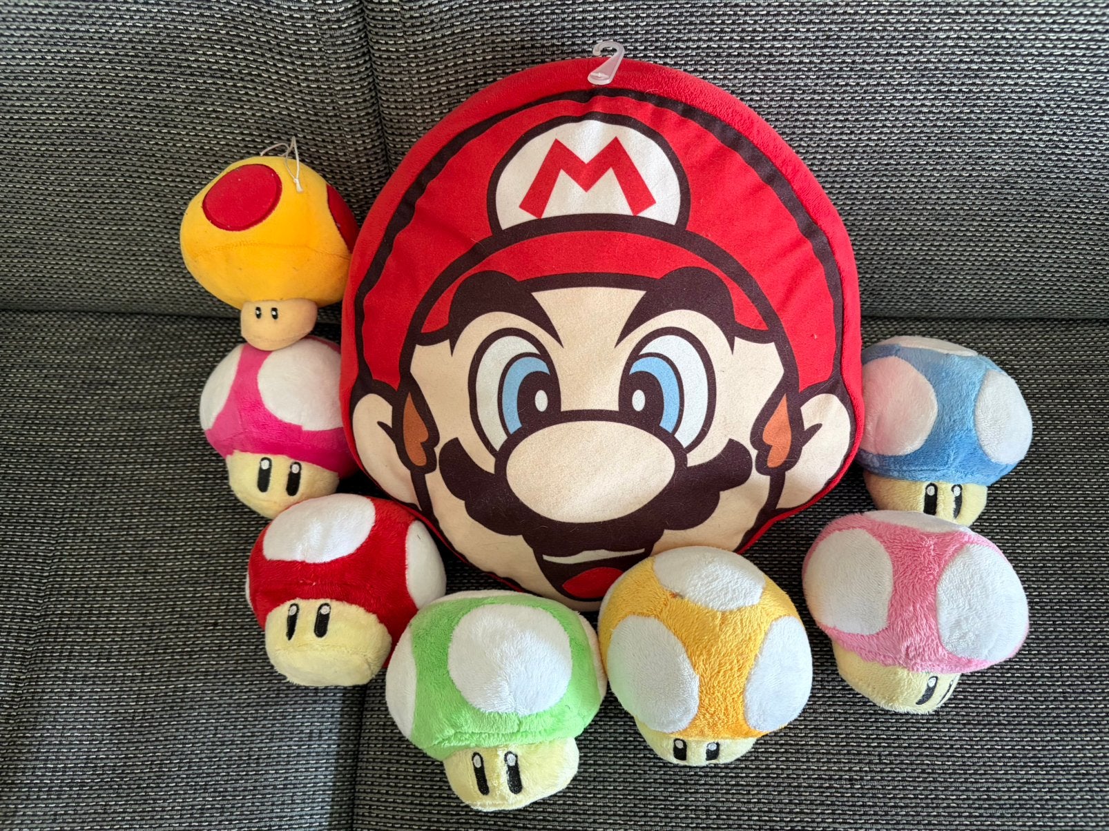 Mario Bros knuffels - paddenstoelen mushrooms etc, Ophalen of Verzenden, Zo goed als nieuw