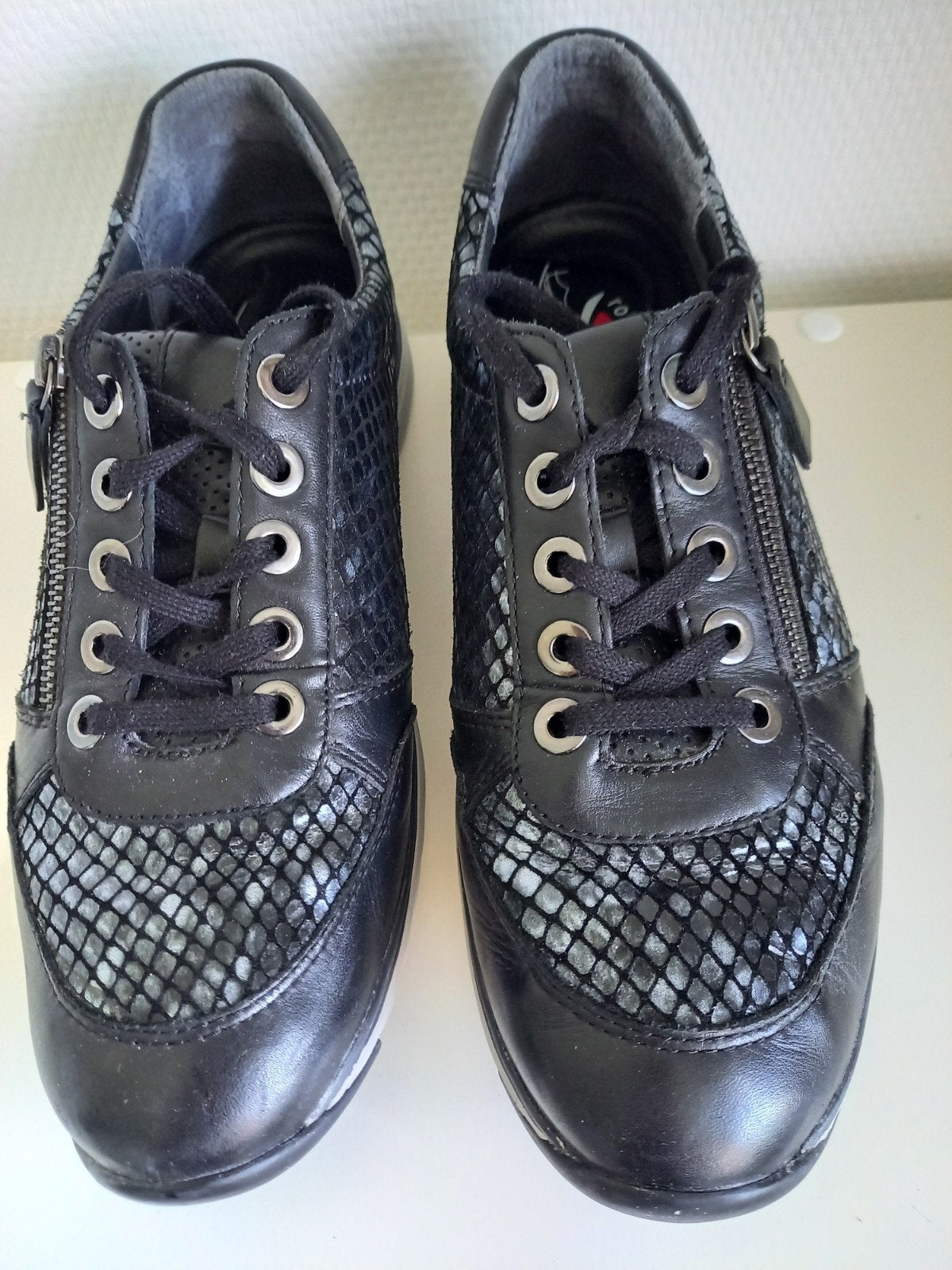 Gabor Rollingsoft Sensitive sneakers, uitneembare zool, mt 7, Zwart, Gabor, Ophalen of Verzenden, Sneakers of Gympen