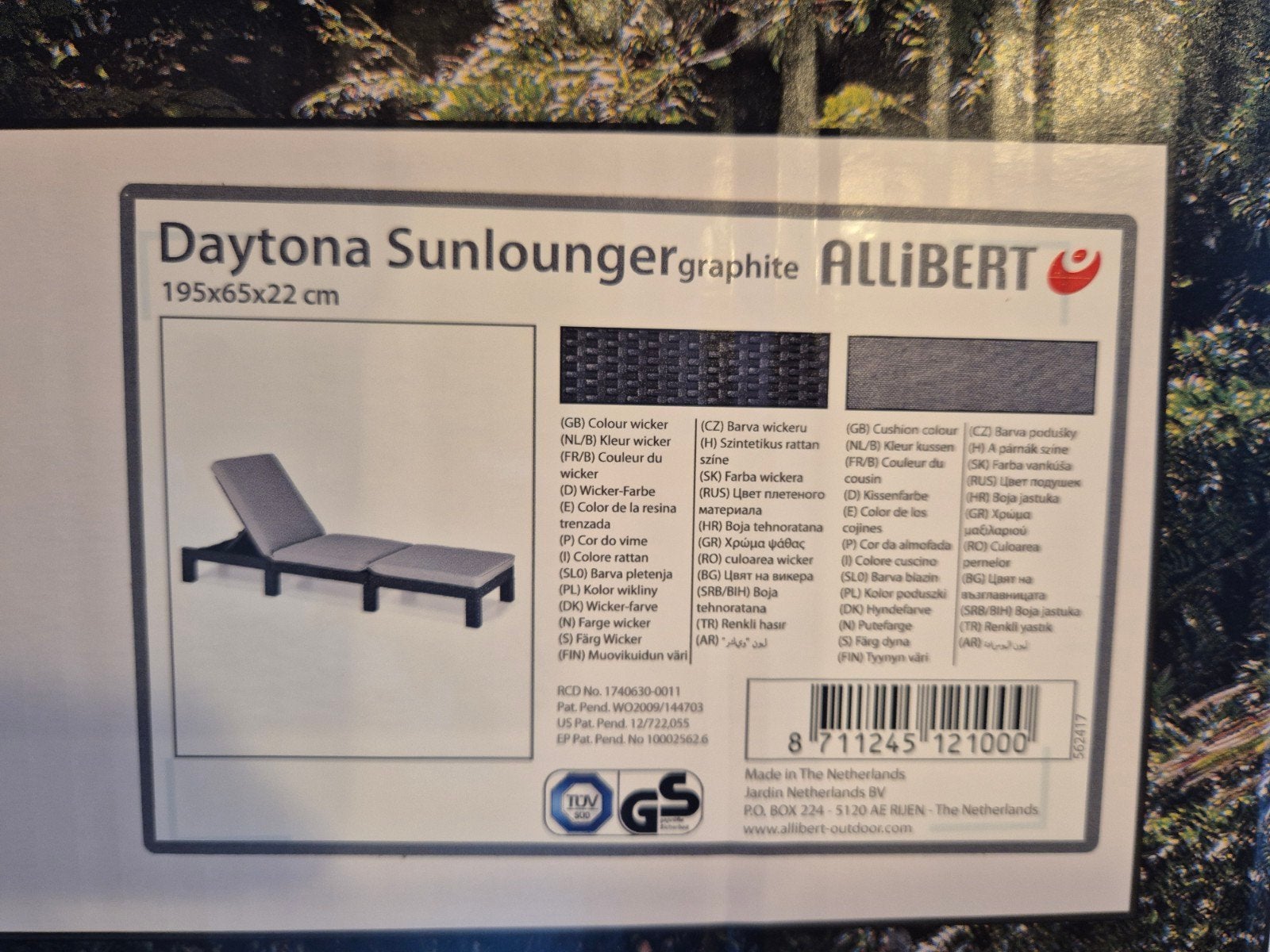 1 Allibert Daytona Sunlounger - Zo goed als nieuw p.st., Ophalen