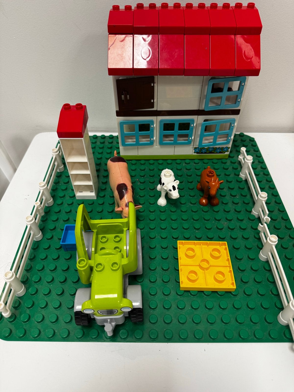 Lego Duplo Boerderij Set met Huis, Tractor en Dieren, Ophalen of Verzenden, Gebruikt, Overige merken