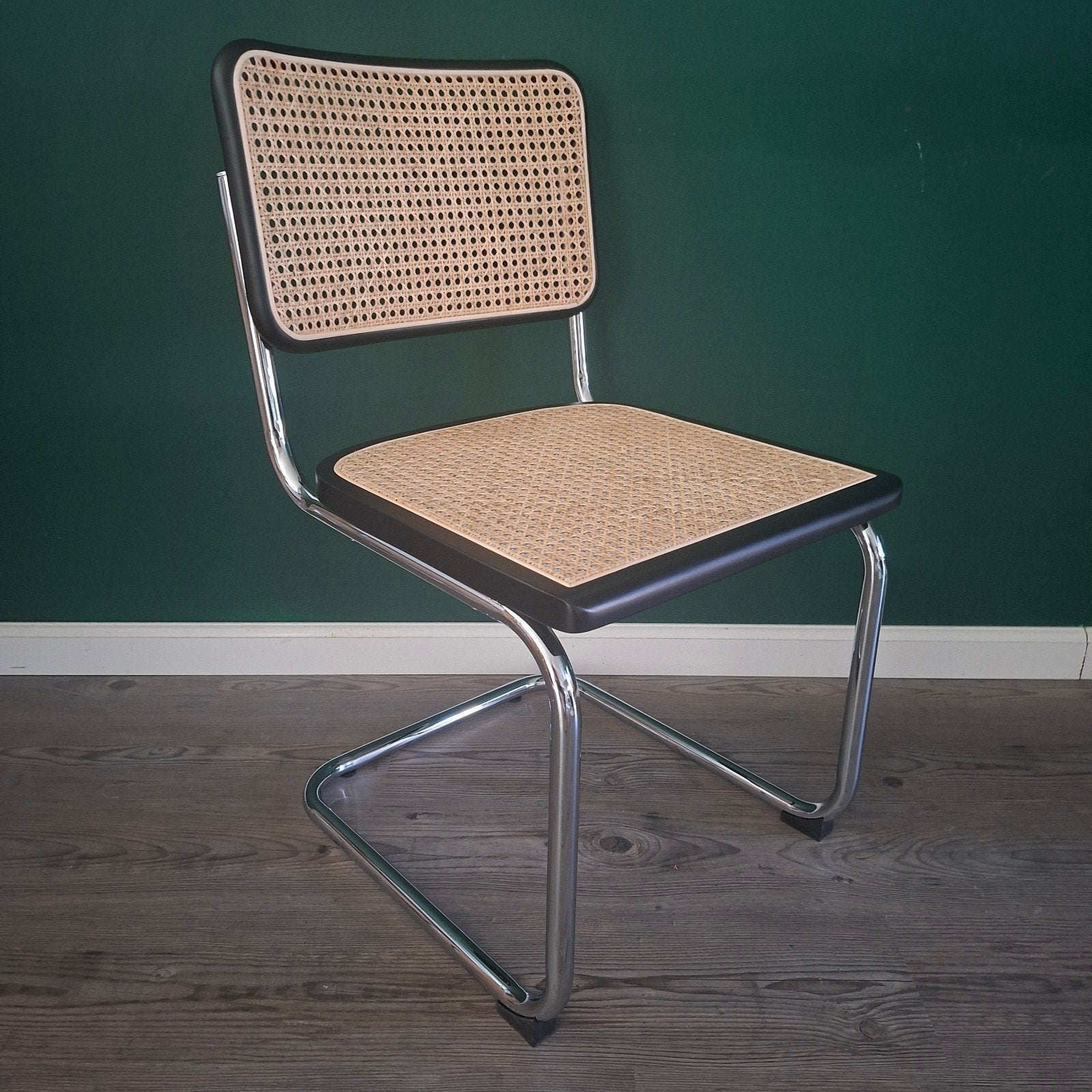 16x Thonet stijl Cesca Breuer buisstoel zwart Rotan webbing, Huis en Inrichting, Stoelen, Hout, Zwart, Nieuw, Ophalen of Verzenden