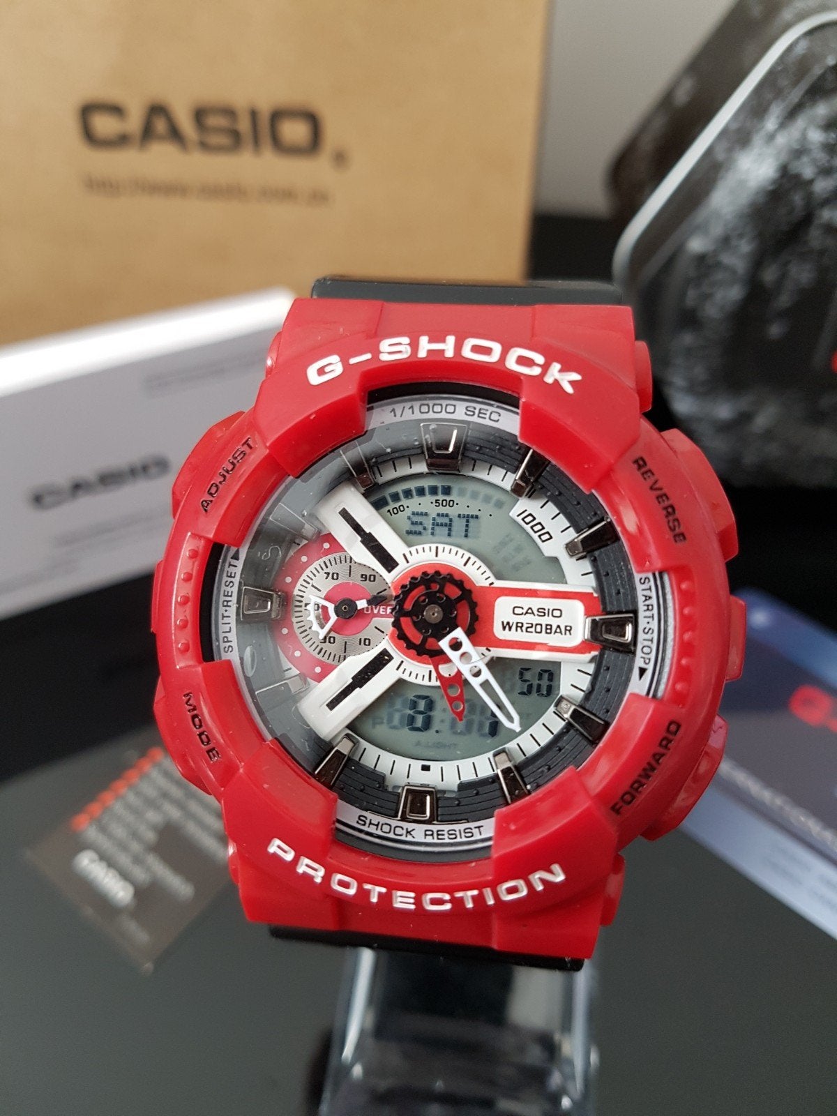 G-Shock GA-110RD-4A, Ophalen of Verzenden, Nieuw, Rood, Casio G-Shock