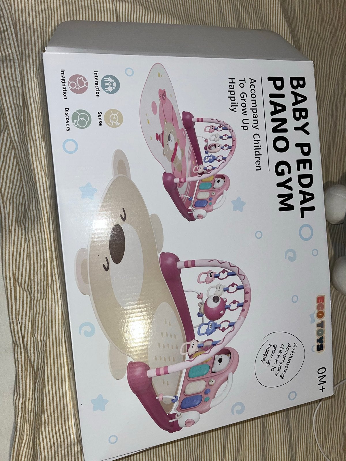 Baby Pedal Piano Gym Speelkleed met Geluid en Licht, Ophalen, Zo goed als nieuw, Speelkleed, Met licht
