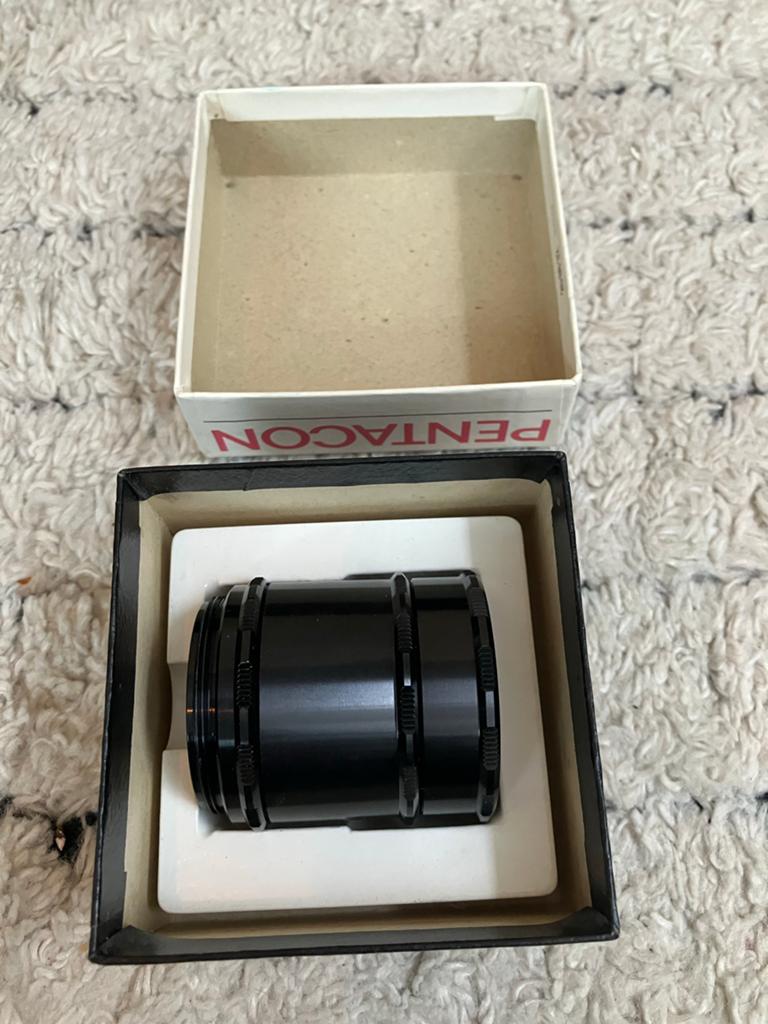 Pentacon tussenringen set voor macrofotografie, Ophalen of Verzenden, Zo goed als nieuw, Toebehoren