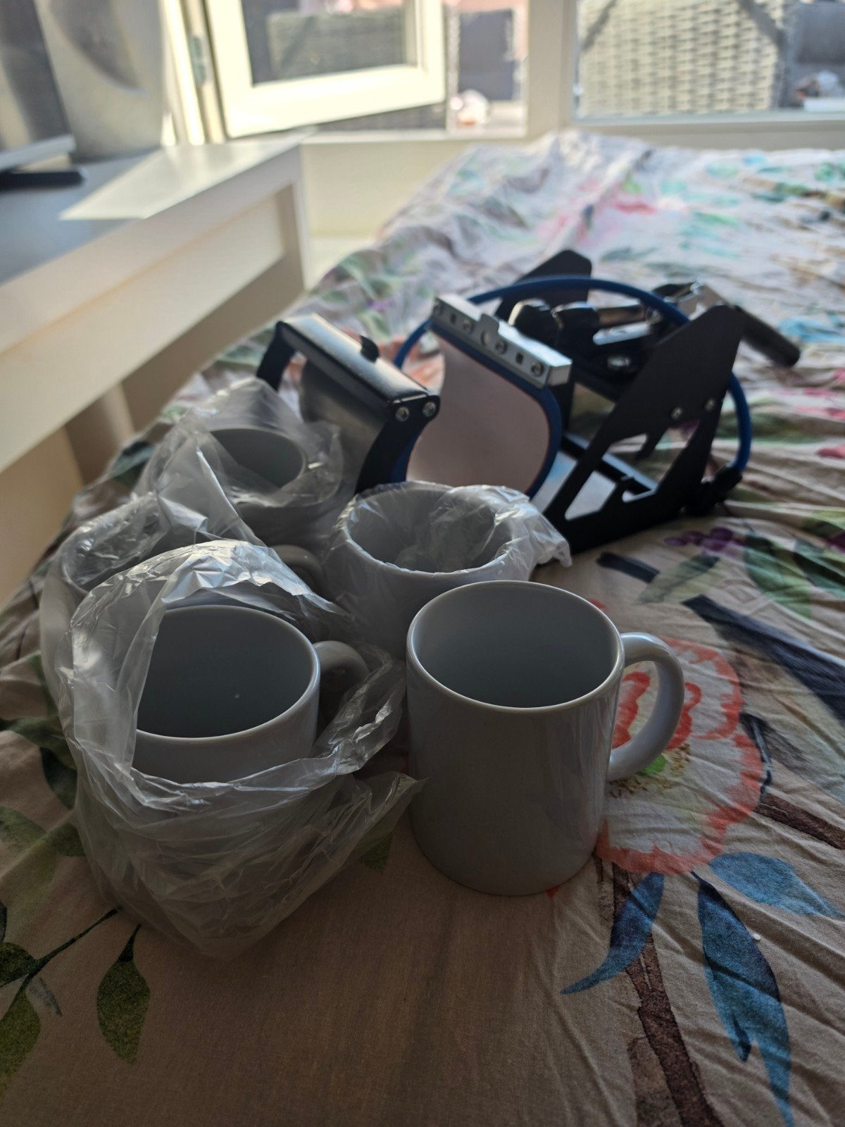 Mokken pers met mokken, Gebruikt, Gereedschap of Toebehoren, Elektrisch, Metaal