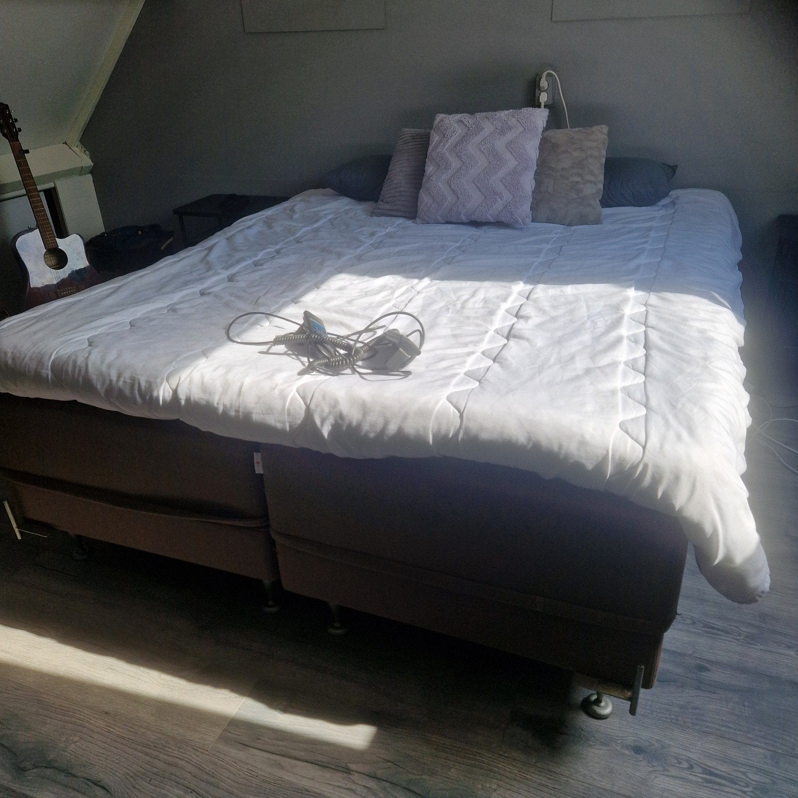 Gratis Elektrische Boxspring 160x200 - Ophalen voor 28 sept, Ophalen, Tweepersoons, 200 cm, 160 cm