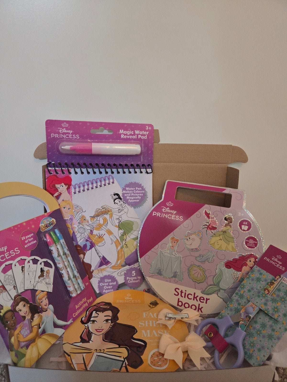 Disney Princess Knutselbox - Stickerboek & Tekenblok, Fantasie, Nieuw, Meerkleurig, Ophalen of Verzenden