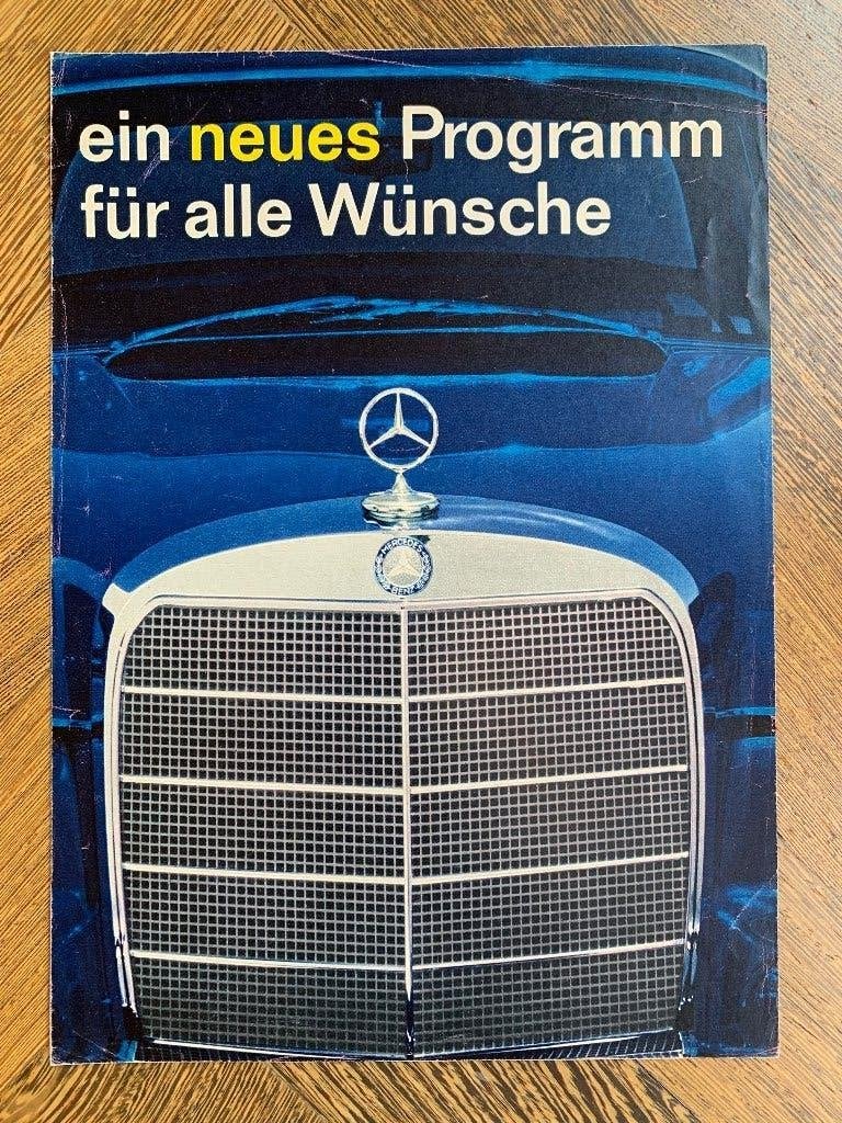 Brochure personenwagen programma Mercedes-Benz 1959 izgs!, Zo goed als nieuw, Mercedes-Benz, Mercedes, Ophalen of Verzenden