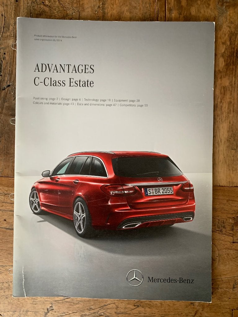 Productinfobrochure Mercedes-Benz C-klasse Estate S205 2014, Zo goed als nieuw, Mercedes-Benz, Mercedes, Ophalen of Verzenden