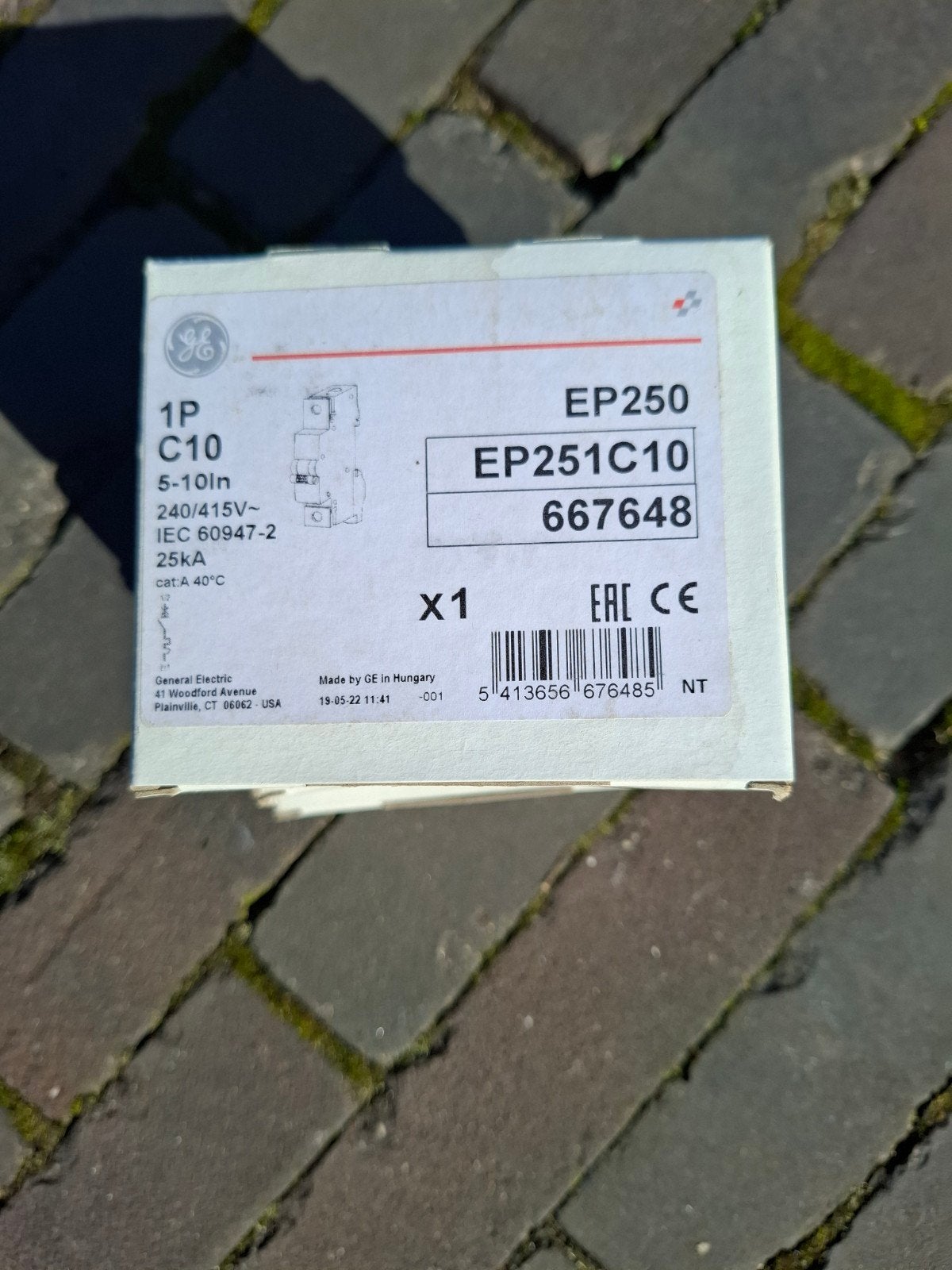 5 nieuwe zekeringen 10 Ampère van General Electric, Ophalen of Verzenden, Nieuw, Overige merken, Installatieautomaat