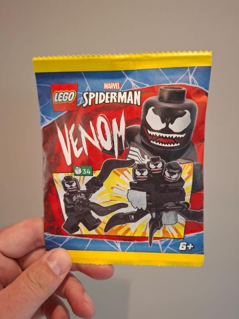Venom with Symbiote Creature marvel spiderman lego paper bag, Kinderen en Baby's, Speelgoed | Duplo en Lego, Ophalen of Verzenden