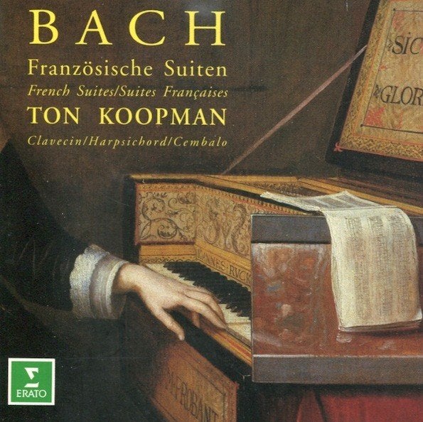 BACH Französische suiten CD KOOPMAN ERATO, Ophalen of Verzenden, Barok, Gebruikt, Kamermuziek