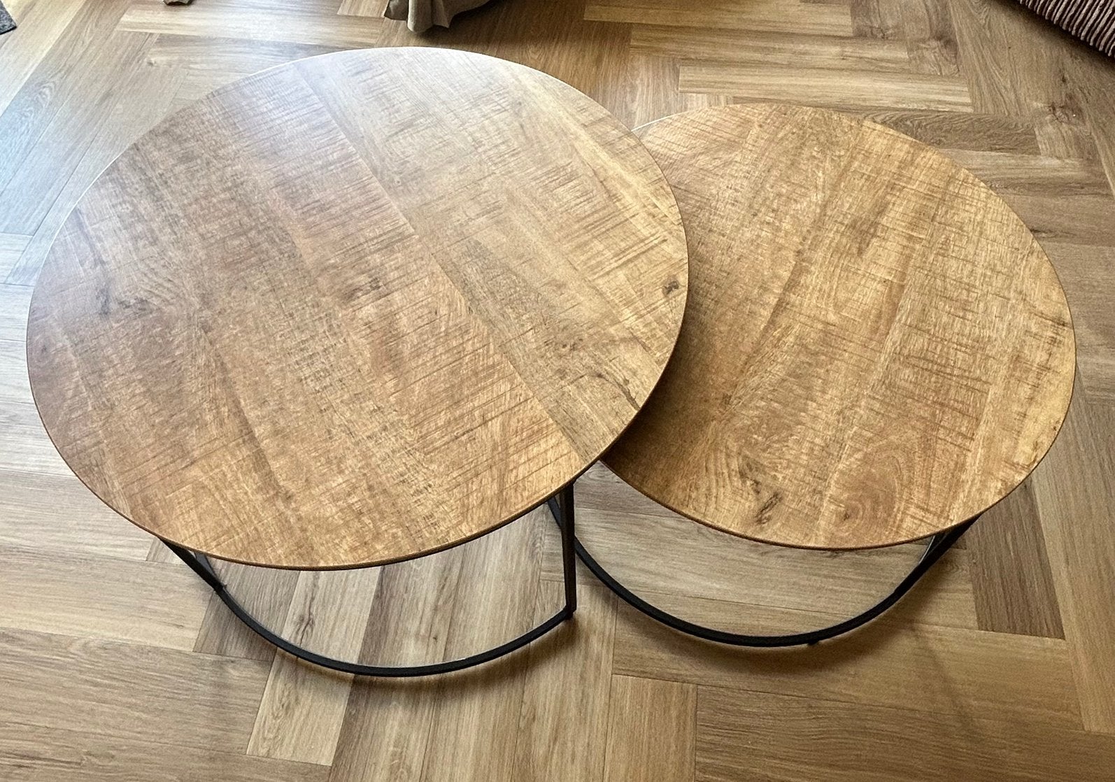 Ronde salontafels te koop voor in huis, Huis en Inrichting, Ophalen, Zo goed als nieuw, Rond, 50 tot 100 cm