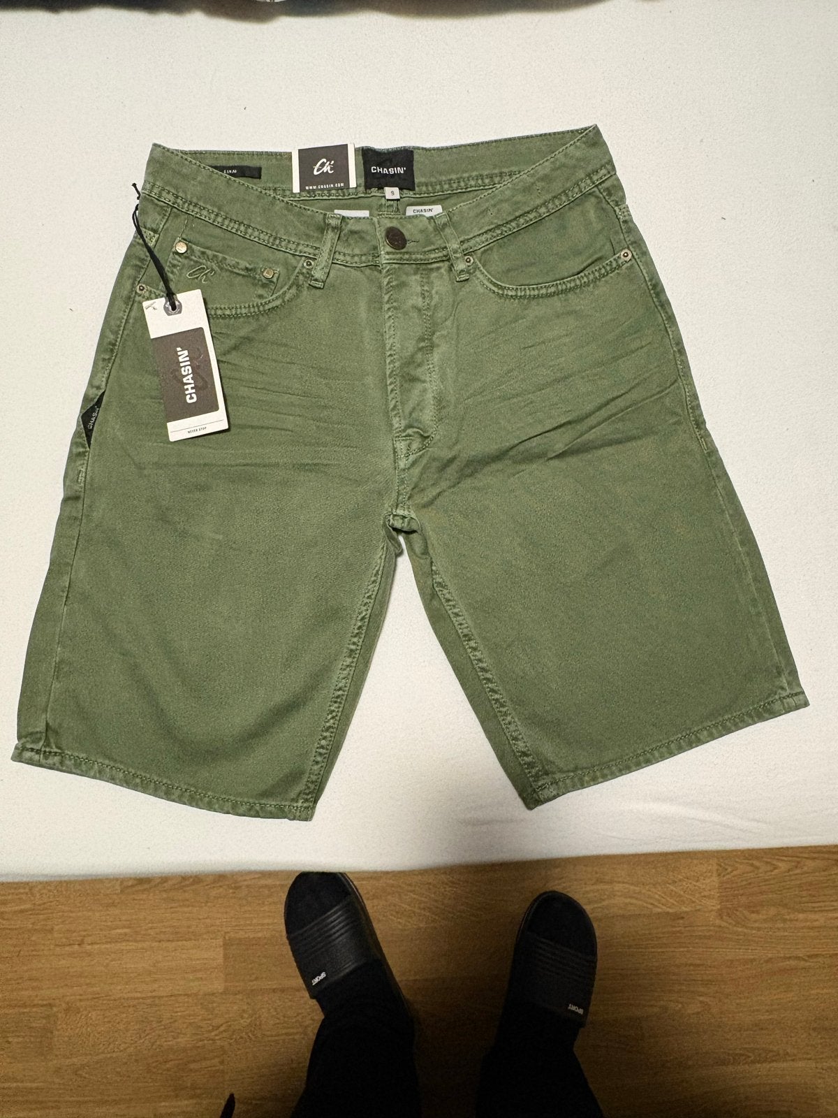 Chasin' Liam Rover-O Non-Denim Short - Maat S, Ophalen of Verzenden, Nieuw, Maat 46 (S) of kleiner, Groen