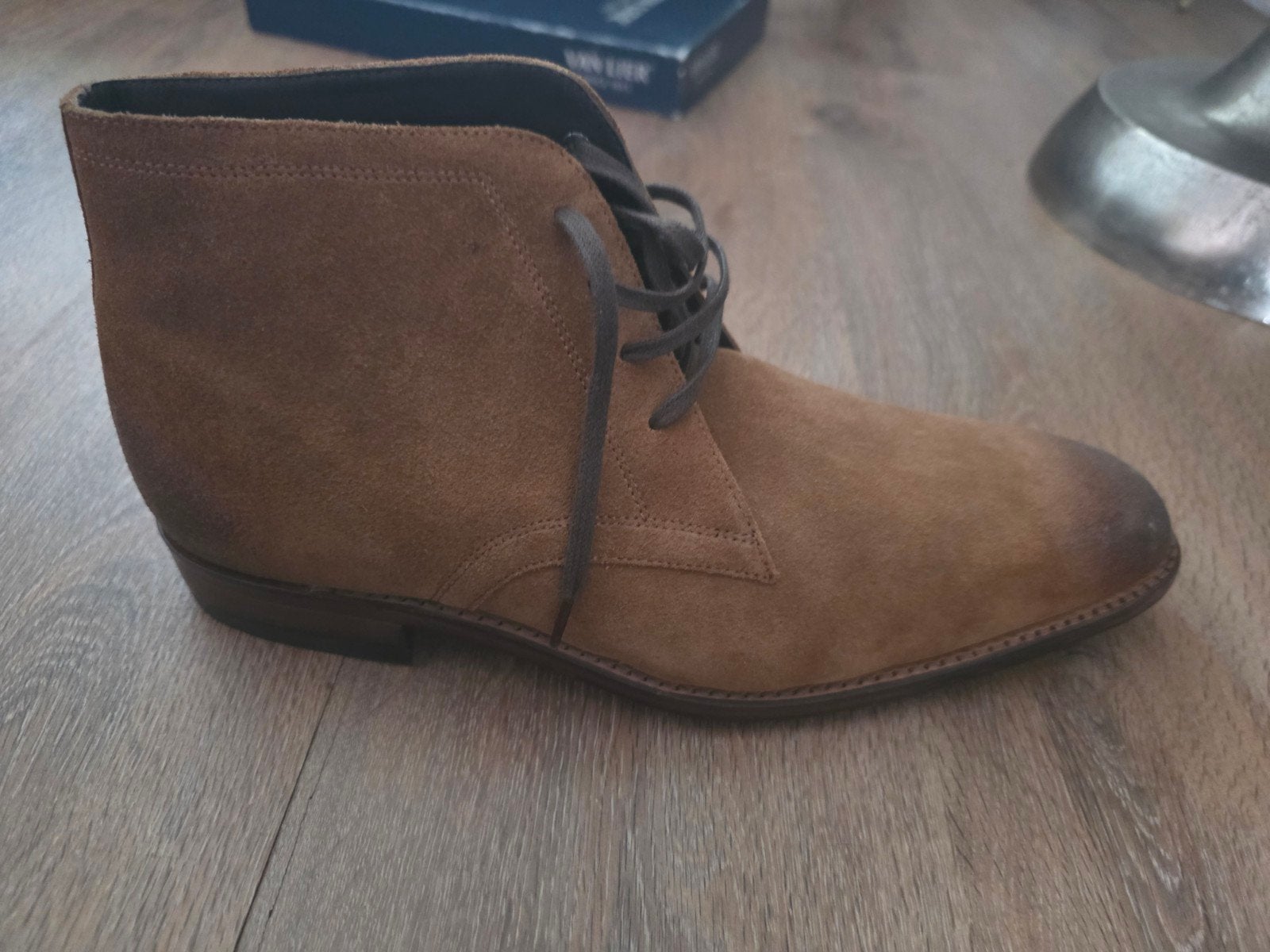 Van lier kastanjebruine mannenschoenen maat 43/44, Kleding | Heren, Schoenen, Ophalen of Verzenden, Nieuw, Bruin