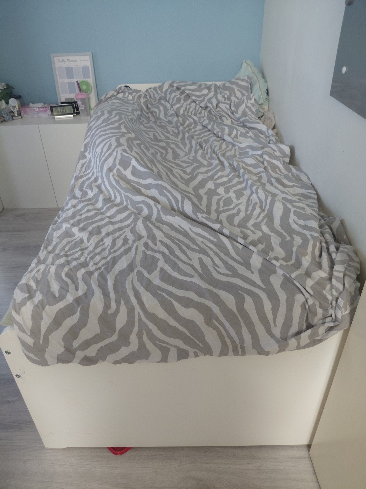 IKEA MALM Eenpersoonsbed wit 90x200 cm, Ophalen, Gebruikt, 90 cm, Eenpersoons