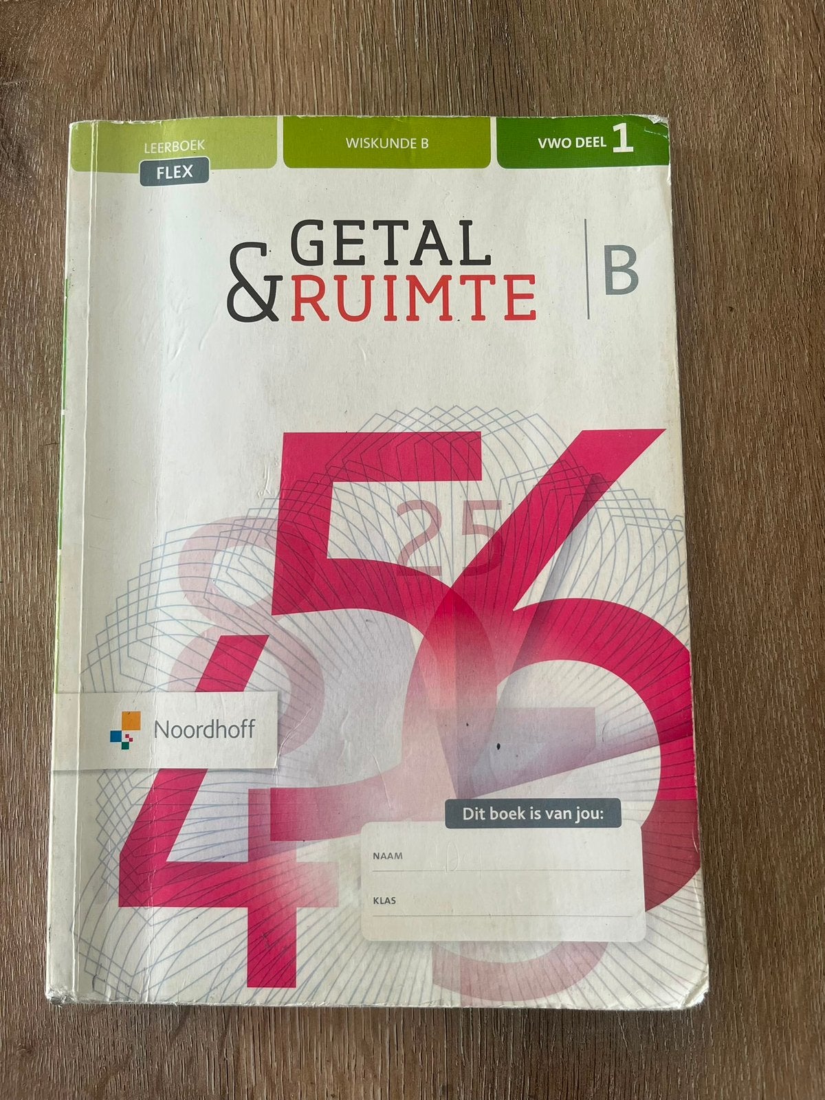 VWO deel 1 / Getal Ruimte Wiskunde B, Boeken, Schoolboeken, Ophalen of Verzenden, Zo goed als nieuw, VWO