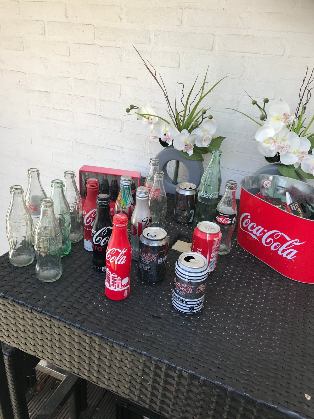 Coca-Cola verzameling: flessen, blikjes en koeler, Ophalen of Verzenden, Gebruikt, Overige typen