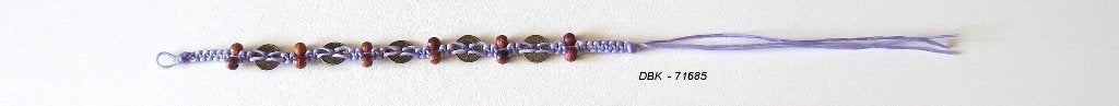 Handgemaakt paars wax armbandje met Chinese muntjes, Marktplaats@koningsieraden.nl, Overige materialen, Verzenden, Paars