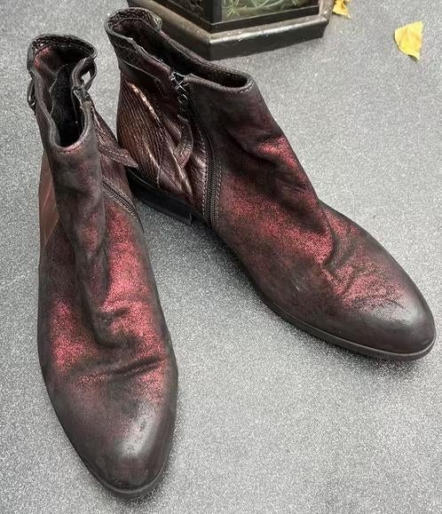 MJUS enkel laarzen maat 42, Kleding | Dames, Schoenen, Lage of Enkellaarzen, Ophalen of Verzenden, Zo goed als nieuw, Rood