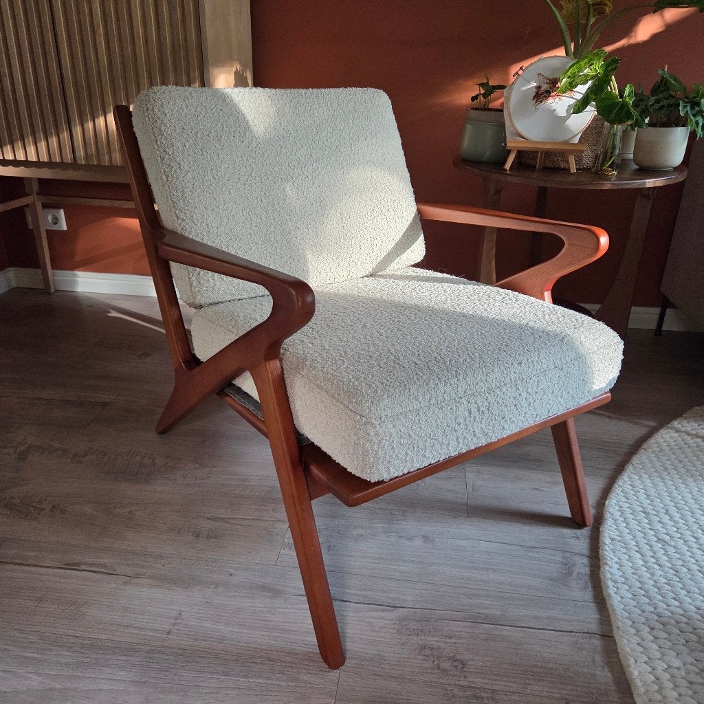 Sissy Boy Mid Century Stoel, Mid century, Bruin, Ophalen of Verzenden, Zo goed als nieuw