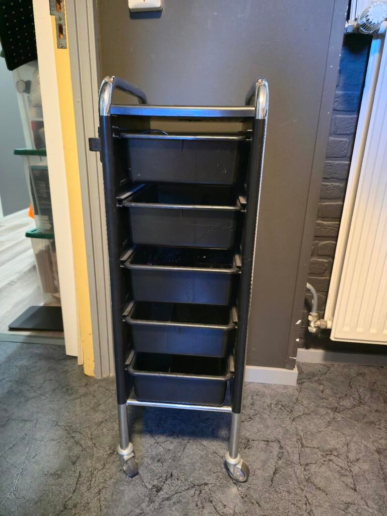 Verrijdbare trolley met 6 lades voor salon/werkplaats, Ophalen