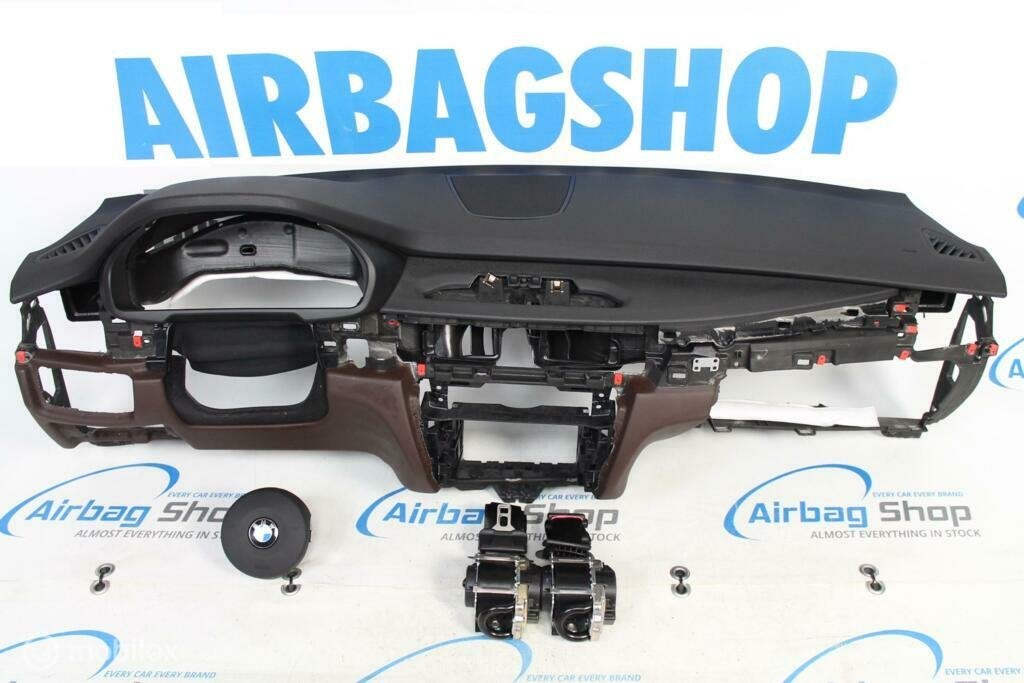 Airbag set - Dashboard M zwart/bruin BMW X6 F16 (2014-2019), Gebruikt, Ophalen of Verzenden