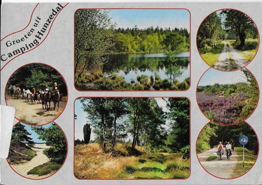 Q2447 Gelopen ansichtkaart camping hunzedal borger, Ophalen of Verzenden, 1980 tot heden, Gelopen