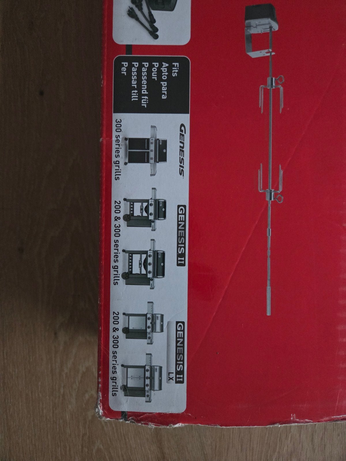 Weber Rotisserie voor Genesis 200/300 series grills, Ophalen of Verzenden, Nieuw, Weber