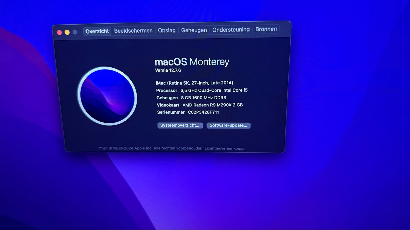iMac (Retina 5K, 27-inch, Late 2014) - 3.5 GHz i5, 8GB RAM, Gebruikt, 8 GB, IMac, Ophalen of Verzenden
