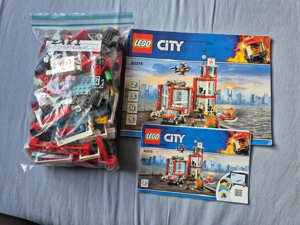 Lego City 60215 Brandweerkazerne met instructies, Lego, Ophalen of Verzenden, Complete set, Inclusief instructies