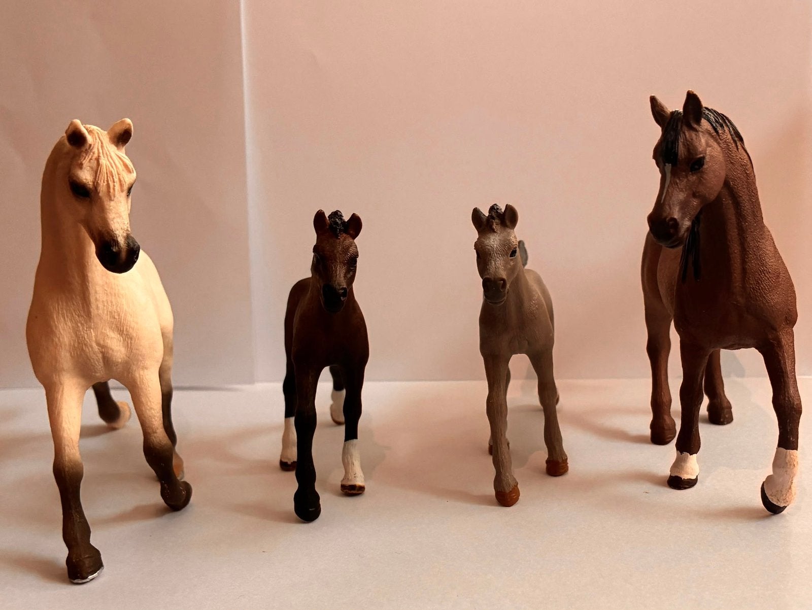 Schleich paarden Arabische family, Ophalen of Verzenden, Gebruikt, Paard, Beeldje of Figuurtje