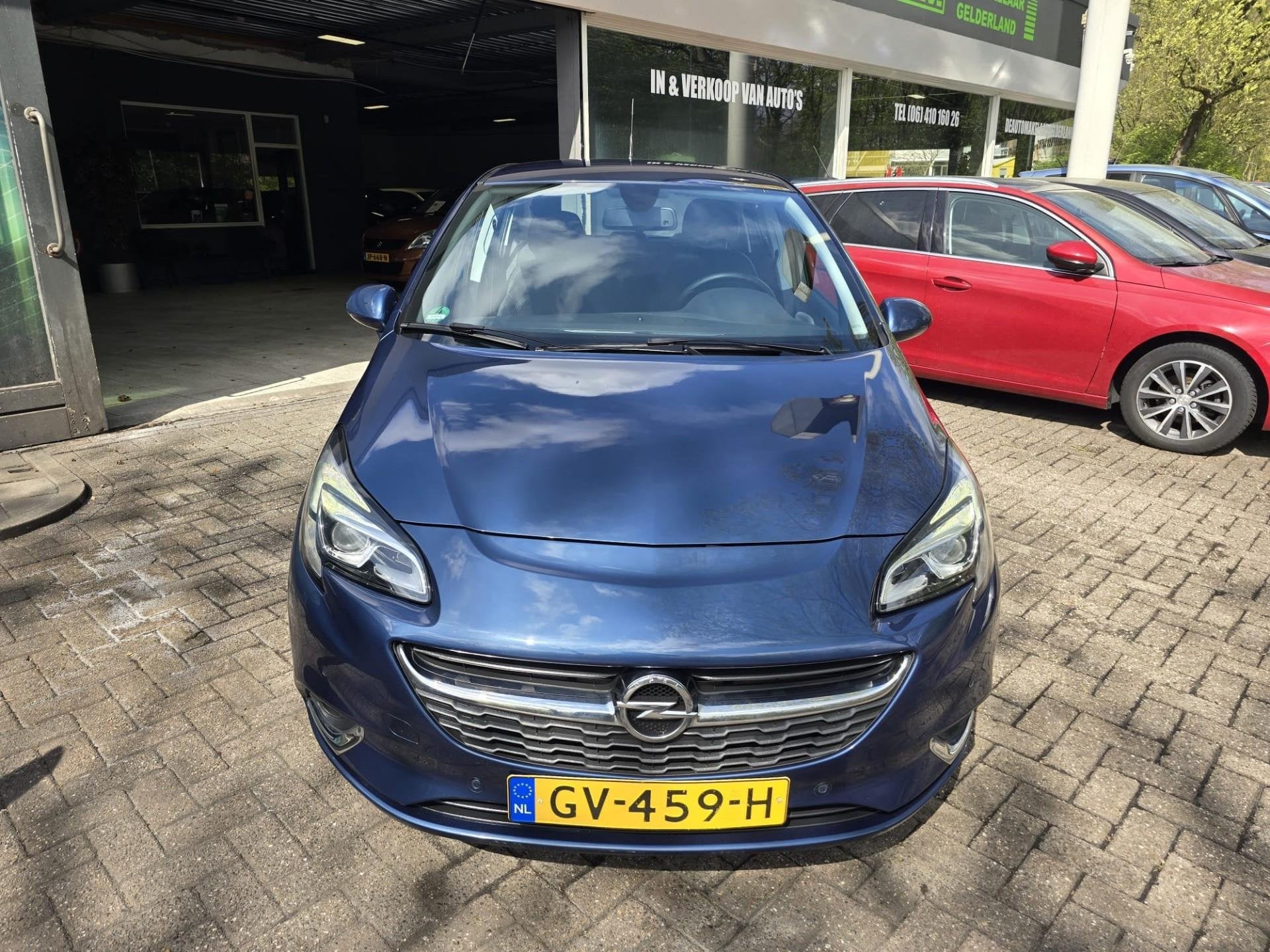 Opel Corsa 1.4 Cosmo | AUTOMAAT | 12MND GARANTIE | CAMERA |, Gebruikt, 4 cilinders, Blauw, 49 €/maand