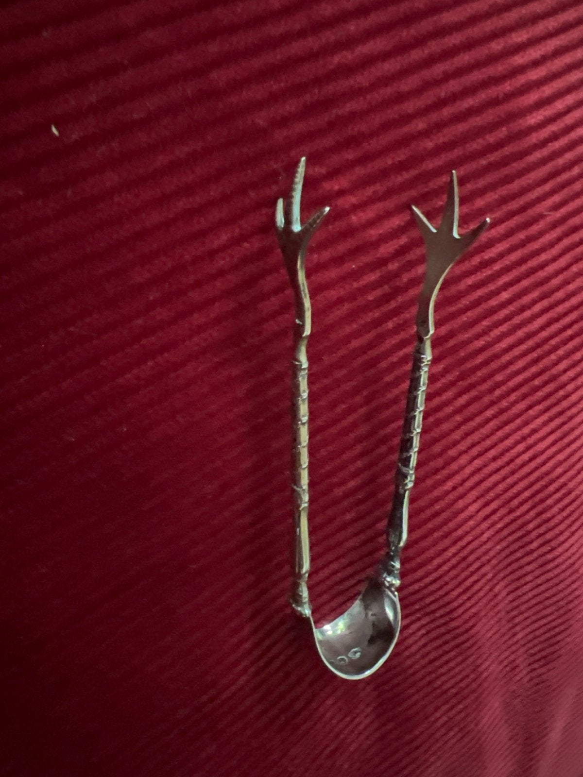 Antieke Suikertang met Klauwpoten - Zilver, Antiek en Kunst, Ophalen of Verzenden