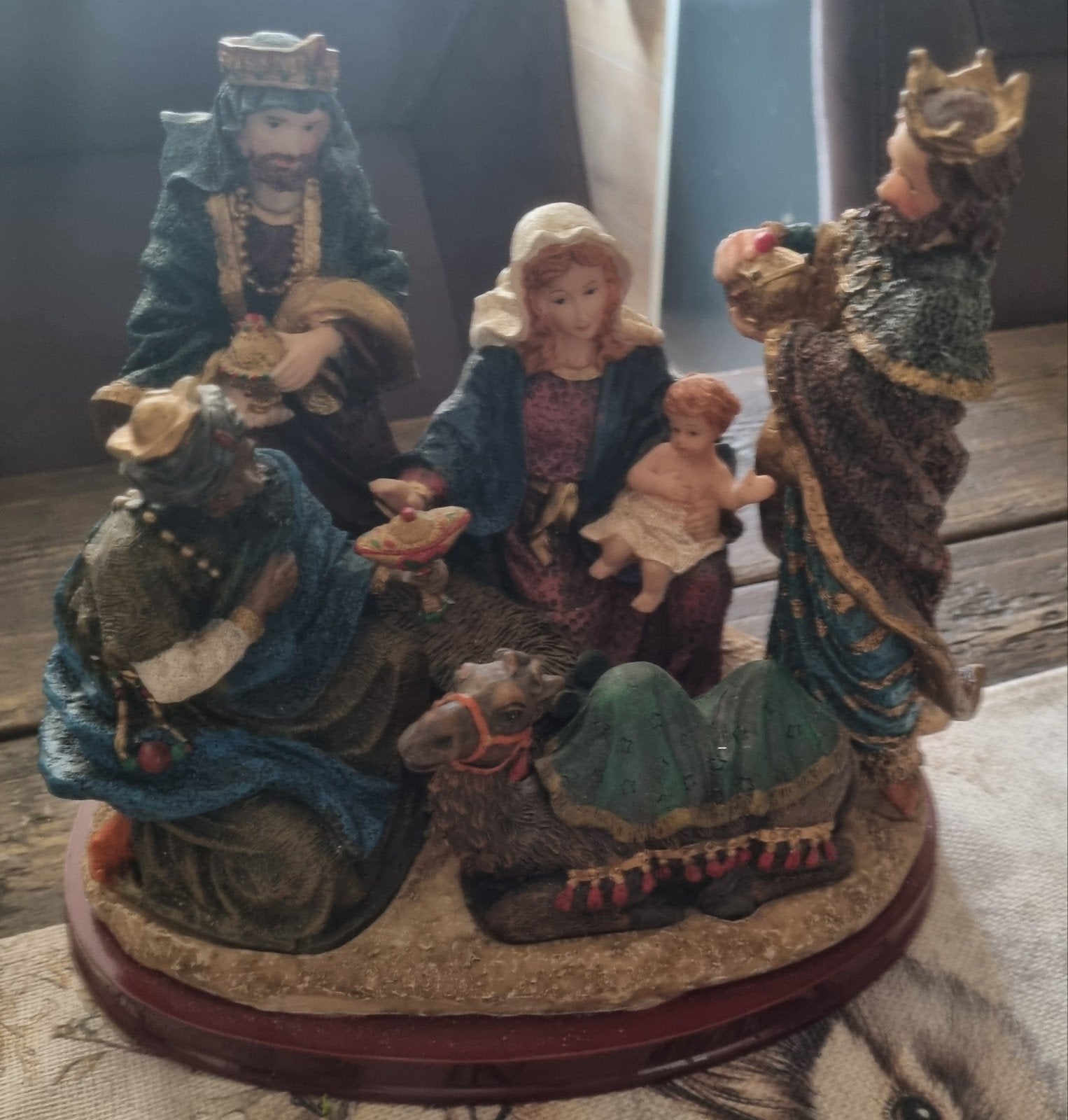 mooi vintage kerst stal  beeld, Ophalen