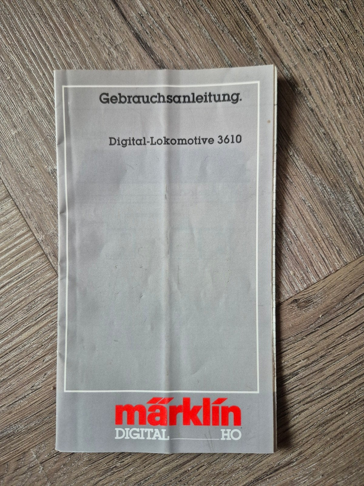 Marklin boekje van de digitaal locomotief 3610 handleiding., Wisselstroom, Gebruikt, Märklin, Boek, Tijdschrift of Catalogus