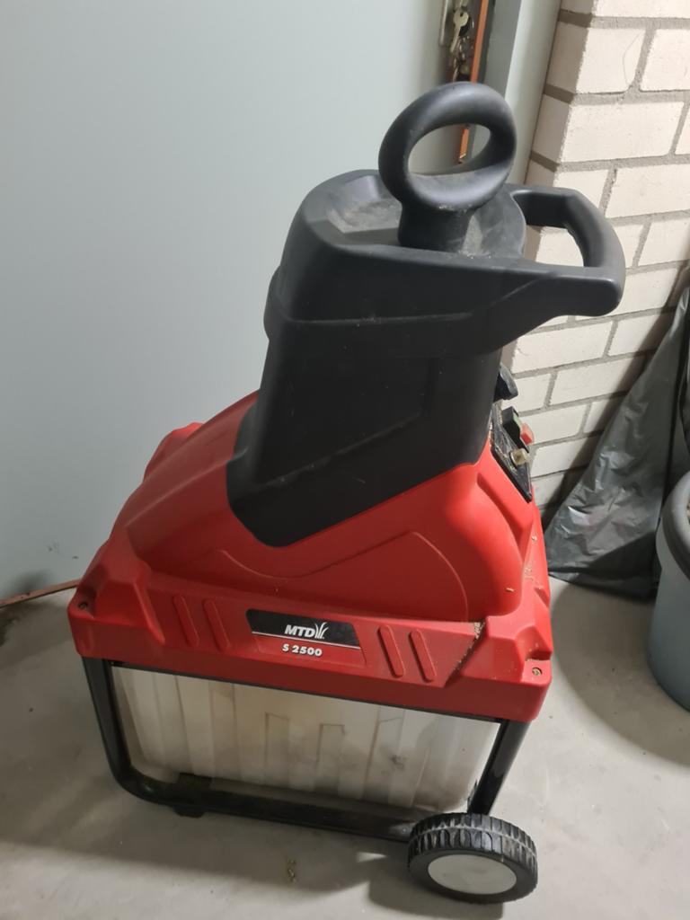 MTD S 2500 Elektrische Hakselaar met Opvangbak, Tuin en Terras, Hakselaars, Ophalen, Gebruikt, MTD, Met opvangbak