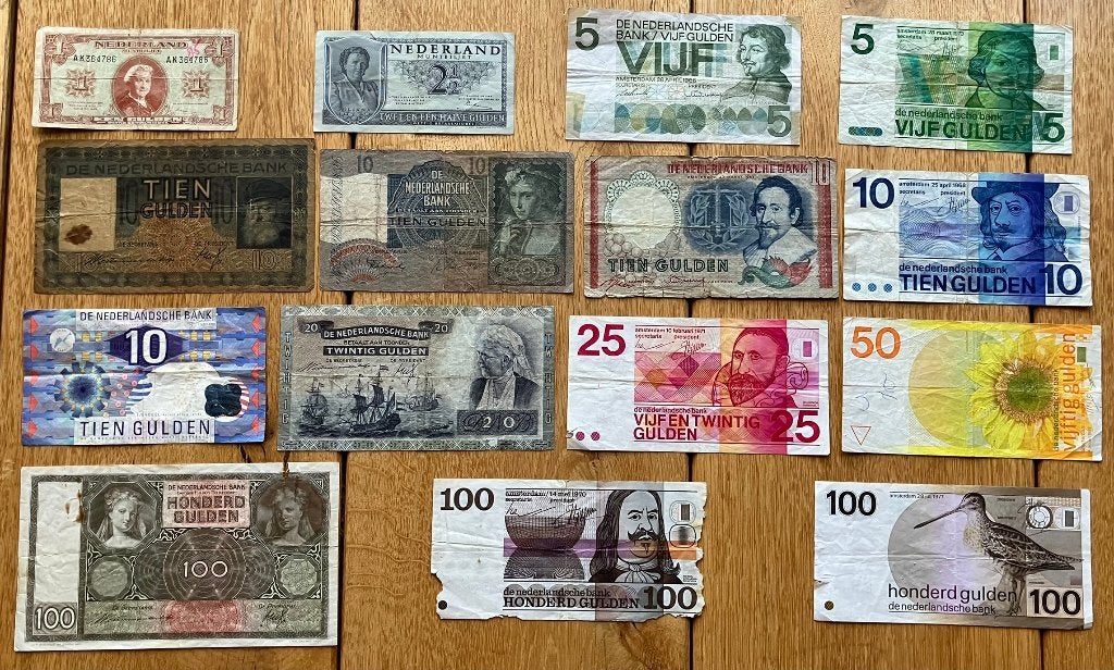 Lotje oude biljetten, Ophalen, 100 gulden, Setje