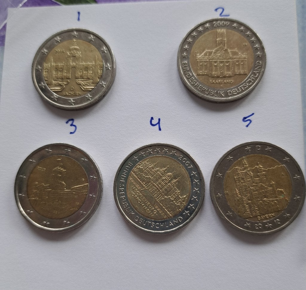 Duitse 2 euro munten, Postzegels en Munten, Ophalen of Verzenden, Duitsland, 2 euro, Losse munt
