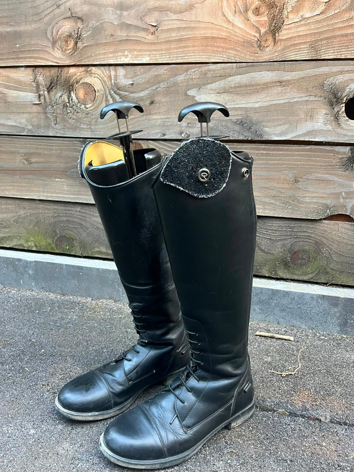 Paard rijlaarzen merk QHP Romy Junior Wijd, Ophalen, Dressuur, Zo goed als nieuw, Zwart