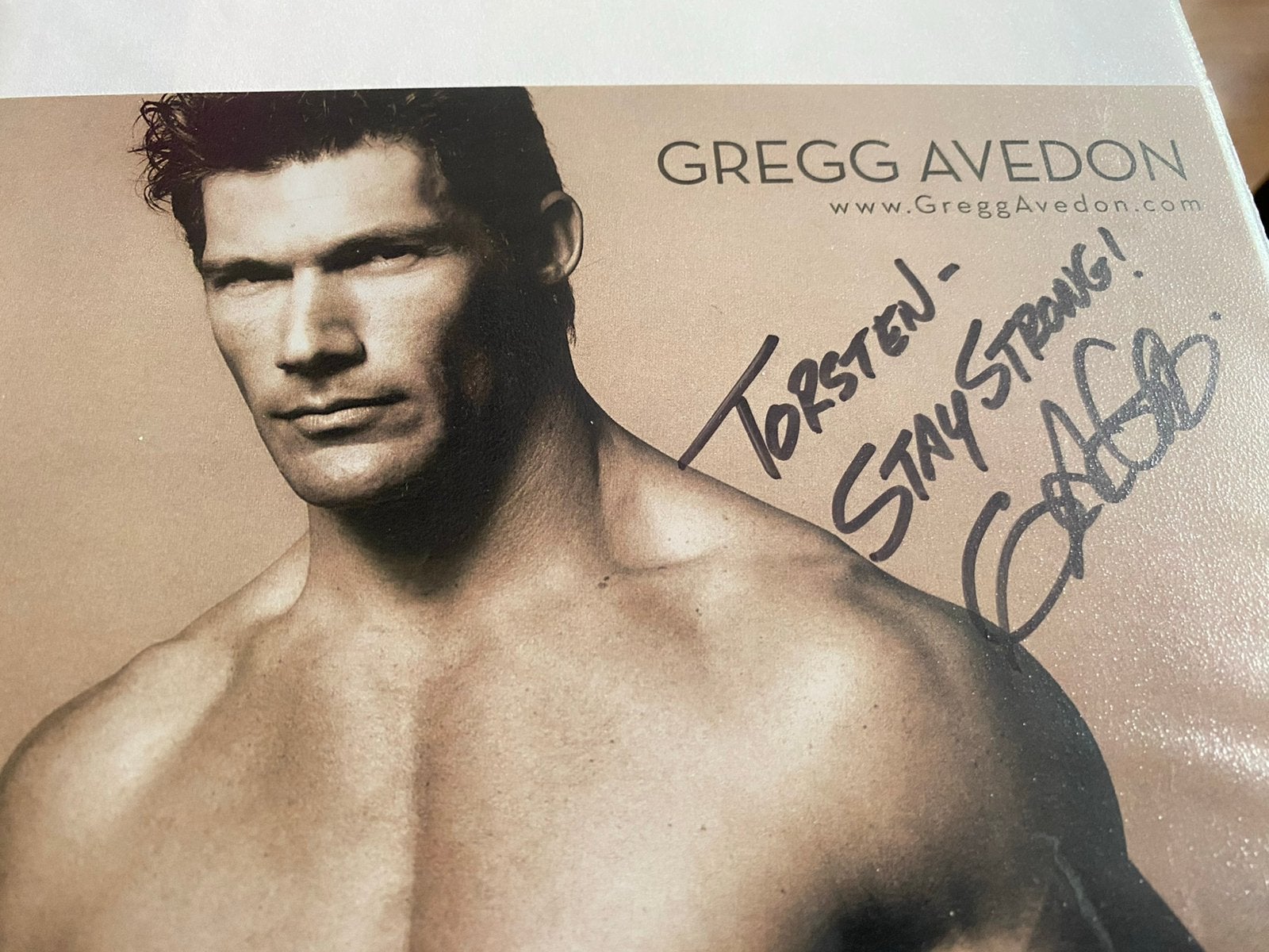 Filmster handtekening avedon, Ophalen of Verzenden, Zo goed als nieuw, Foto of Kaart