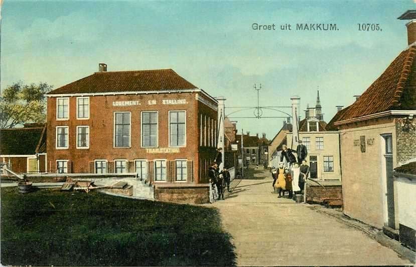380-666-001 Makkum, Verzamelen, Ansichtkaarten | Nederland, Verzenden, Voor 1920, Friesland
