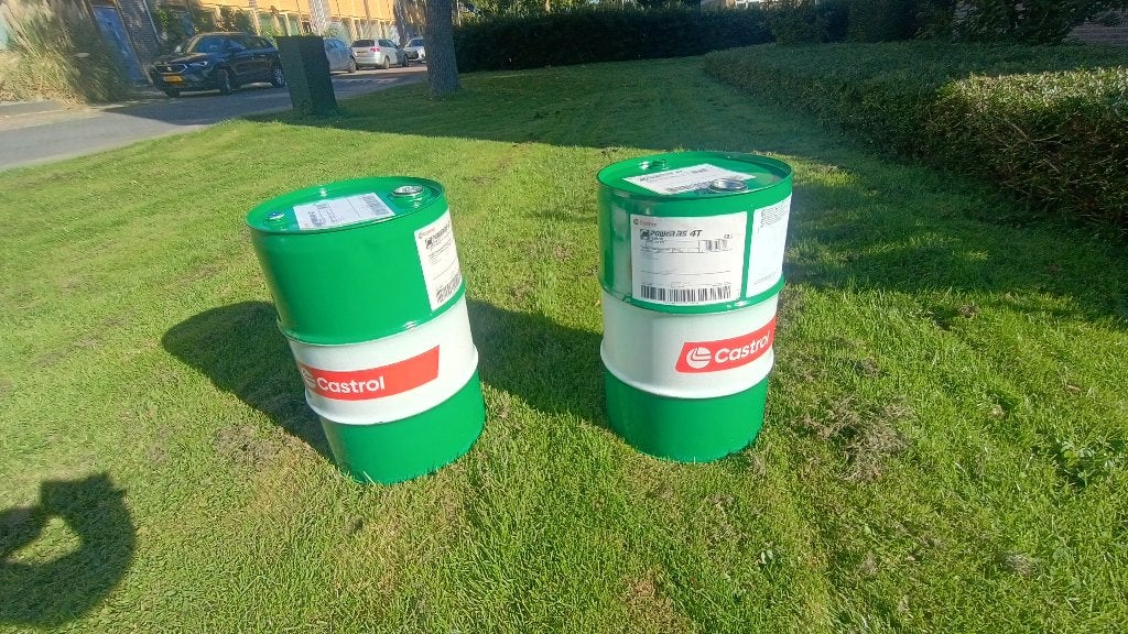 lege 60 liter olievaten, Tuin en Terras, Ophalen, Zo goed als nieuw, Vuurton