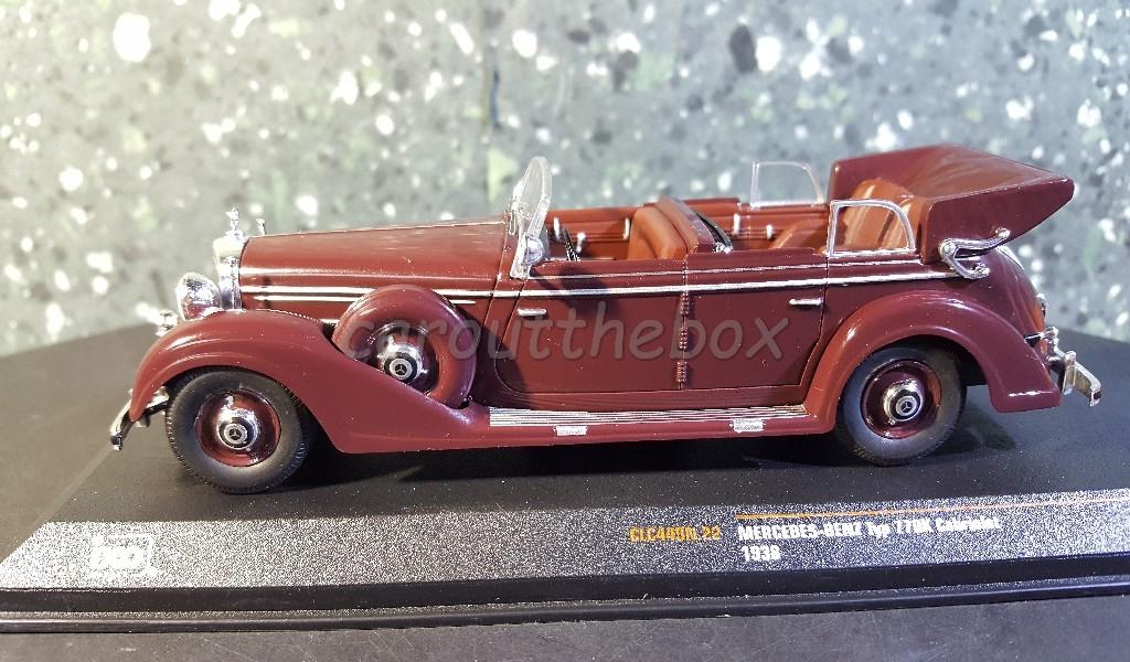 Mercedes-Benz 770K cabrio 1938 bruin 1:43 Ixo V780, Hobby en Vrije tijd, Verzenden, Nieuw, Auto, Overige merken